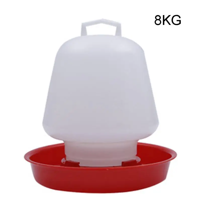 Automatic Chick Waterer Hanging Chicken Water Feeder Durable Plastic Poultry Drinker 1.5L 3L 8L Watering Supplies DropShipping