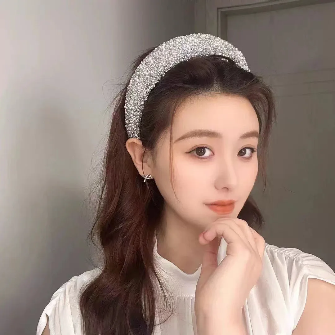 النسخة الكورية من مشبك شعر على شكل جمجمة عالية على الإنترنت من Shattered Sky Star مع إكسسوارات شعر ذات حافة واسعة متعددة الاستخدامات #2