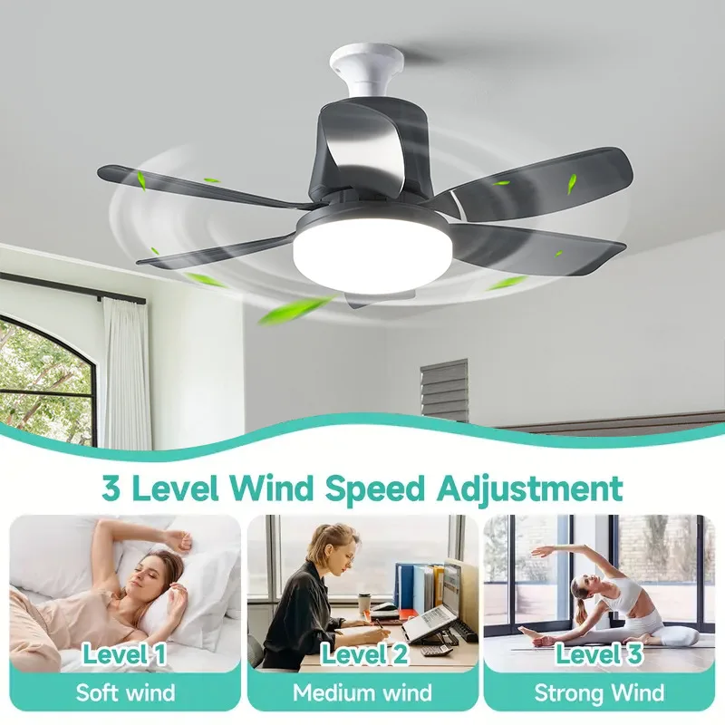 

LED Fan Lights for Living Room Bedrooms, Restaurants, Ceiling Fans, Minimalist Modern Fan Lighting Fixtures