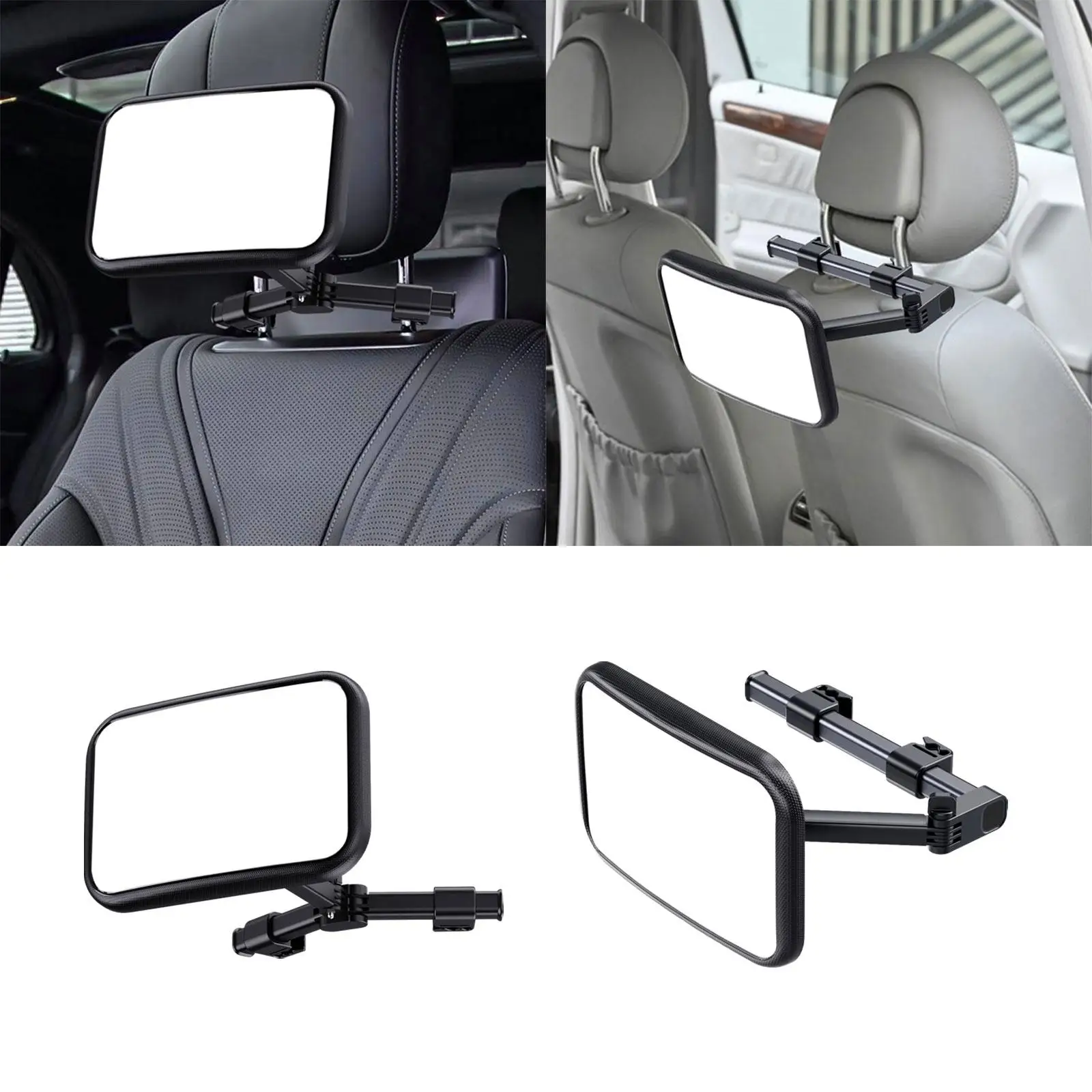 Rear Facing Car Back Seat Mirror Durable Wide Angle Clear Vision Easy Installation for Baby Car Seat Accessories