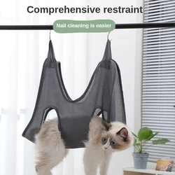 Cat Grooming nail cutting anti scratch bite fixed bag bath Trimming Restraint Bag Pet Beauty hammock hanging Pet Supplies