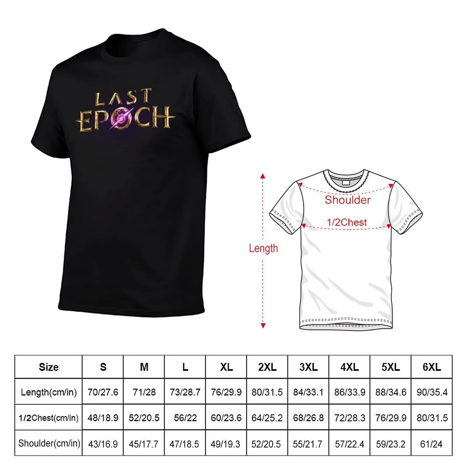 Last Epoch Video Game, Last Epoch artwork T-Shirt summer top graphic tee shirt plus size clothes anime shirts men