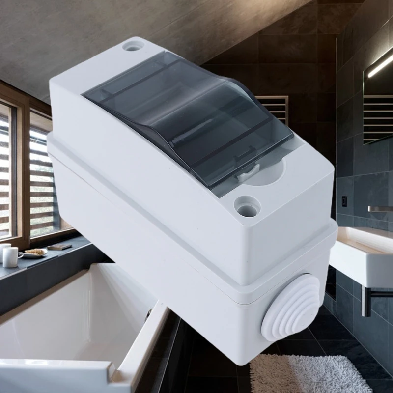 Household Illumination Electrical Distribution Box Waterproof IP65 with Transparent Cover Junction Wire Box Accessories