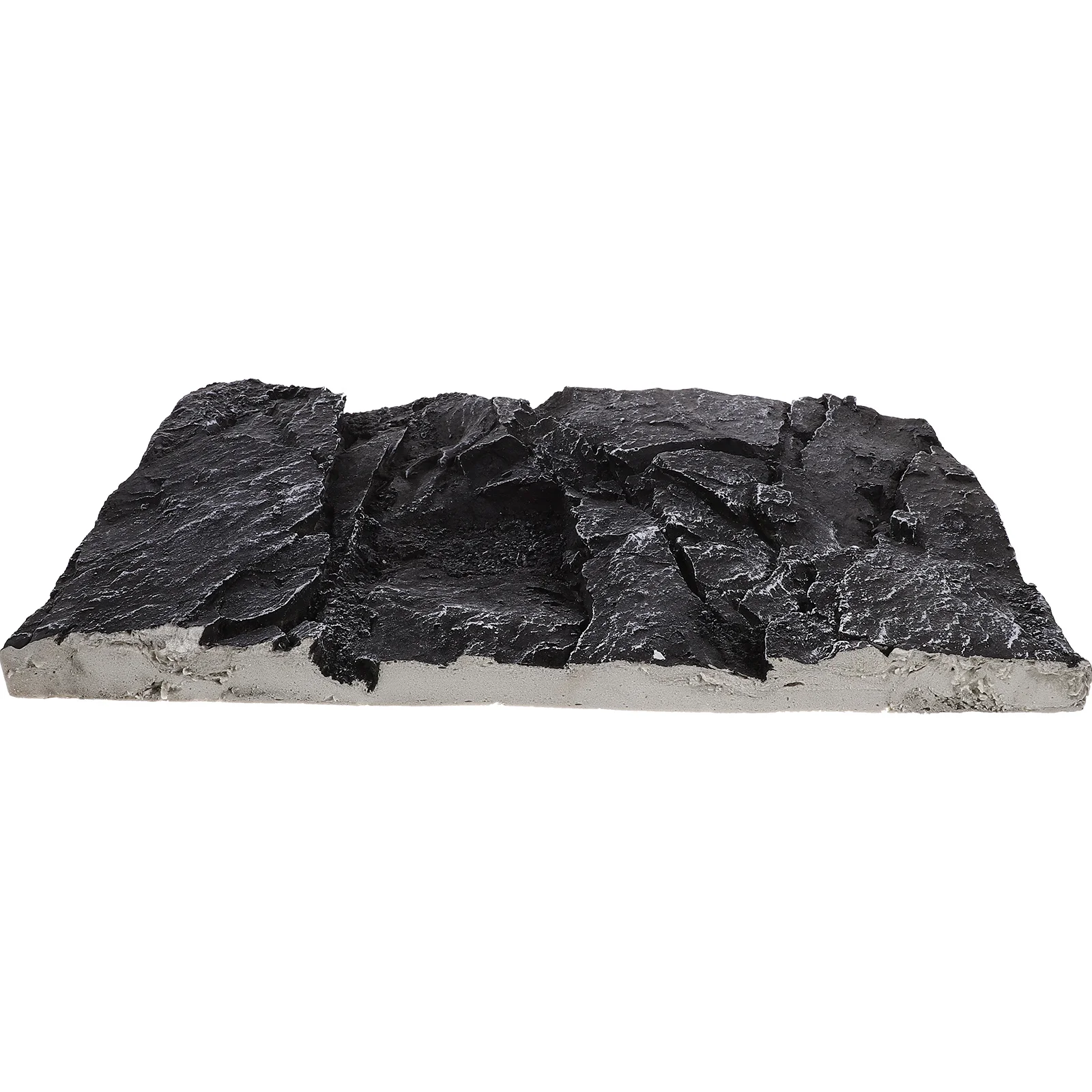 خلفية صخرية مقلدة ثلاثية الأبعاد لخزان الزواحف المزخرف لحوض السمك والمناظر الطبيعية ديكور ستيريو سطح واقعي غير متساوي آمن وقابل لإعادة الاستخدام