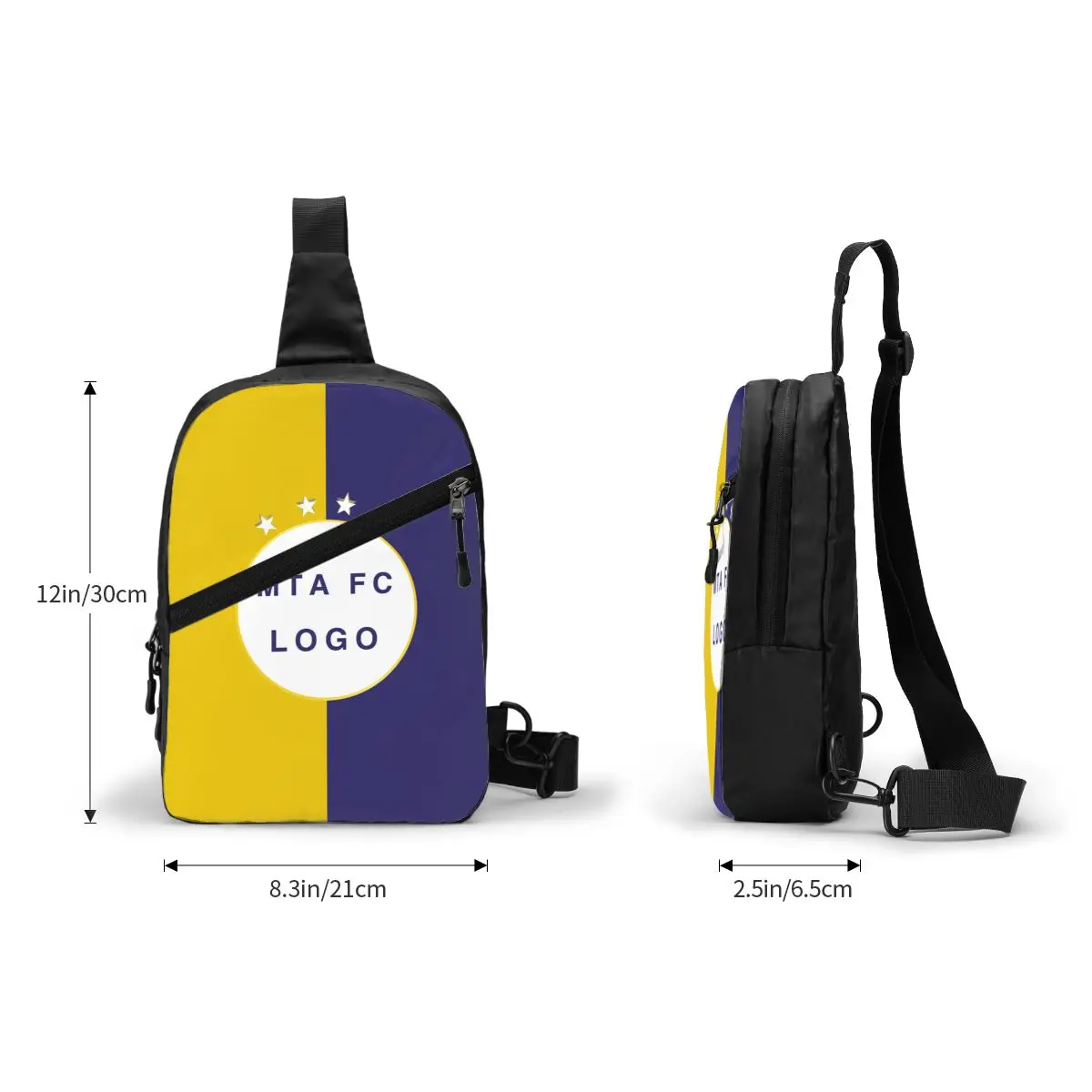 Maccabi تل أبيب Crossbody الرافعة على ظهره حقيبة الصدر Daypack حقيبة الكتف للسفر رياضة المشي لمسافات طويلة