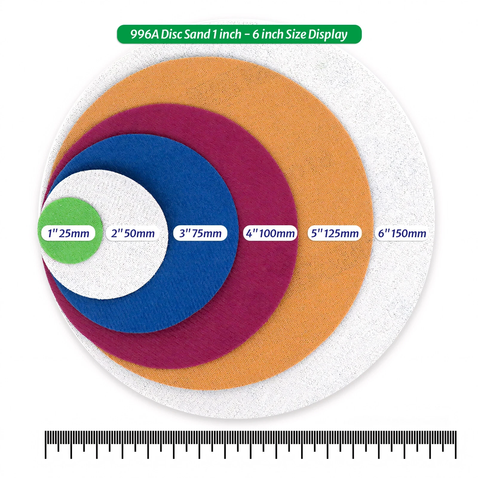 4 Zoll (100 mm) Hakenschlauf-Schleifscheiben, Körnung 60–10000, Nass- und Trockenschleifpapier, Klett-Schleifscheibe, Schleifpolierpads