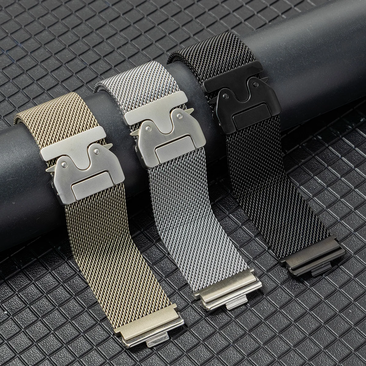 Luxury Milanese Stainless Steel Strap with Umbrella Clasp for Huawei Watch Fit 4/4 Pro/3 Adjustable Replacement Band Comfort