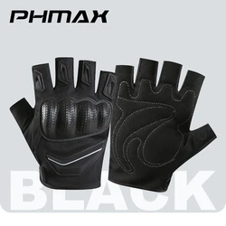 PHMAX Summer Half Finger Cycling Gloves Motorcycle Gloves Breathable Tactical Gloves Anti-fall Palm Guard Joint Protection