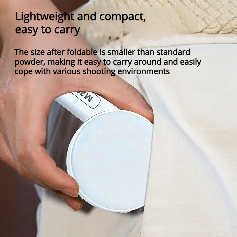 ضوء ملء الجيب M29 3 في 1 - ضوء ناعم عالي السطوع 2500K-9000K، مغناطيسي محمول لمس مكياج سيلفي للهاتف