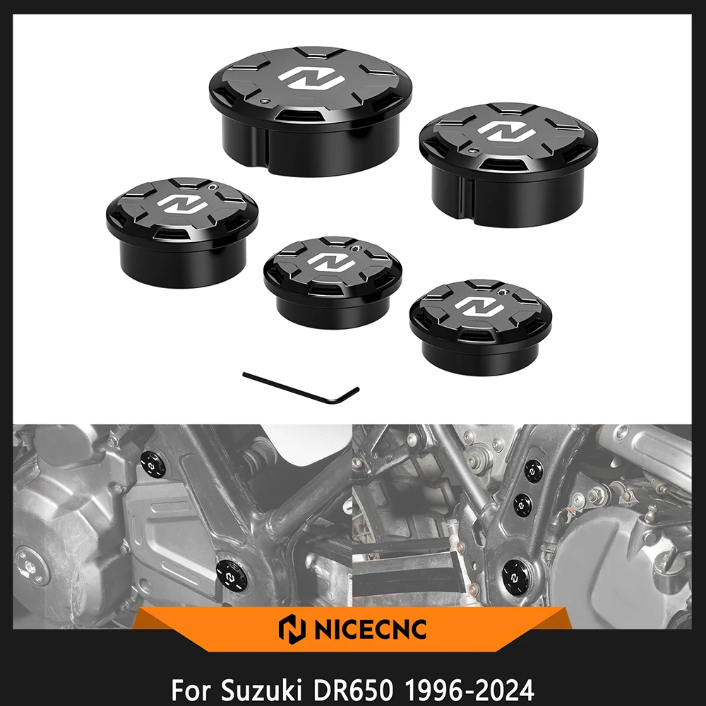

For Suzuki DR650S DR650SE 1996-2024 Swingarm Pivot Caps Plugs For Suzuki DR 650 S SE 1996-2024 2023 2022 2021 2020 2019 2018