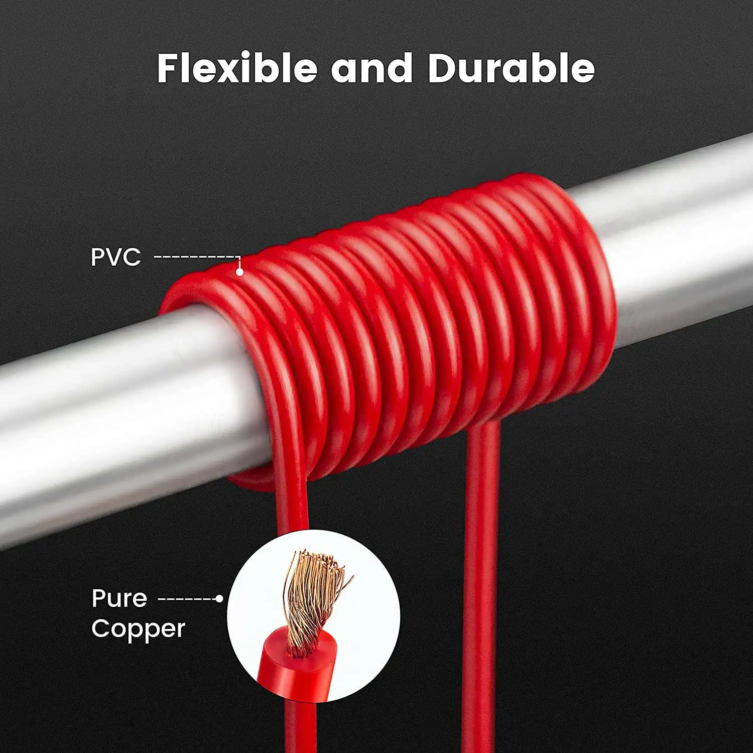 Happy New- 5PCS Test Hook Wire Stackable Banana Plug To Mini Grabber Multimeter Test Lead Set Flexible Wire Leads 500V/5V 39 Inc