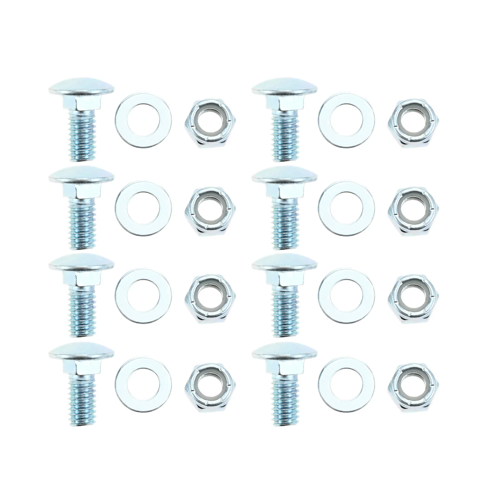8pc 710-0451 Skid Shoe Bolts Nuts and Washers Kit Fit for MTD Cub Cadet Yardman 784-5580 736-0242 712-04063 GW-37002 Snow Blower