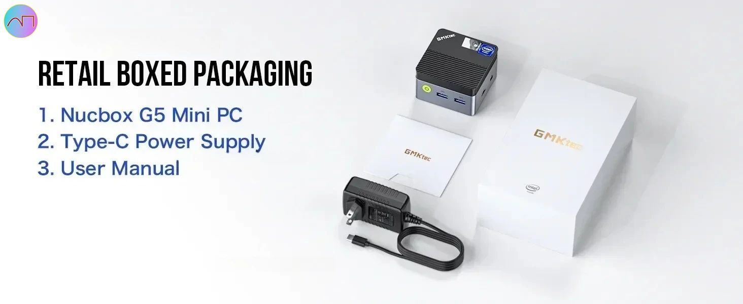 GMKtec G5 ألدر ليك N97 كمبيوتر صغير ويندوز 11 برو DDR5 4800Mhz 12GB 256GB NGFF SSD WIFI 5 BT5.0 كمبيوتر الجيب المحمول