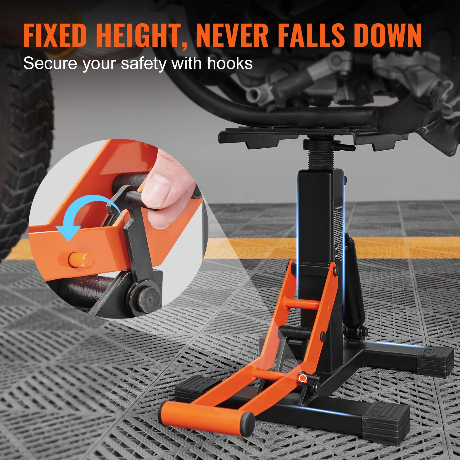 VEVOR バイクジャッキリフトスタンド 440ポンド ダー - Hydraulic Floor Jack のレビューと価格