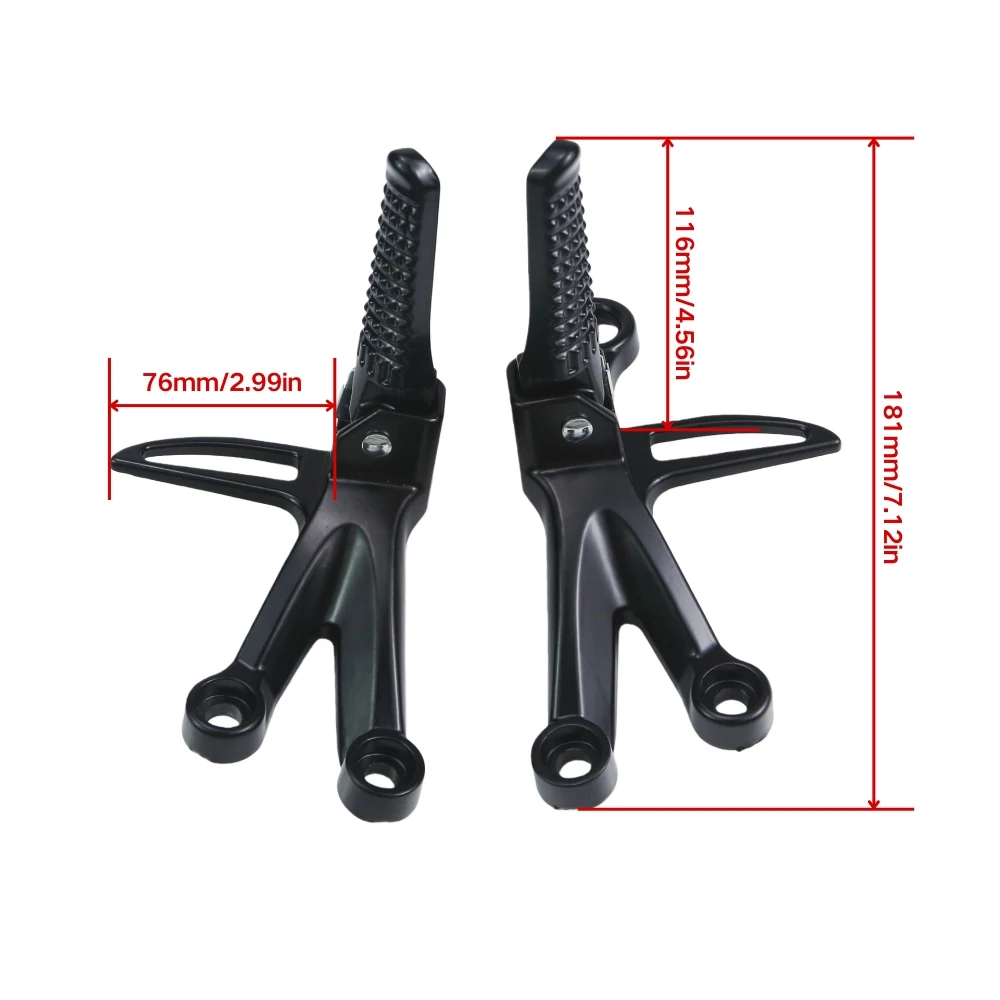 2pcs Motorcycle Universal Aluminum Alloy Cnc Footrest Rear Passenger Foot Pegs for Motorcycle Scooter Modification Accessories