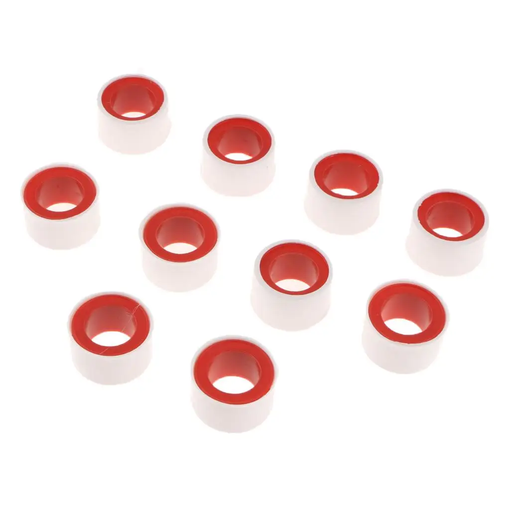 10 rotoli 1m nastro in PTFE bianco guarnizione filettata raccordo nastro idraulico dell'acqua