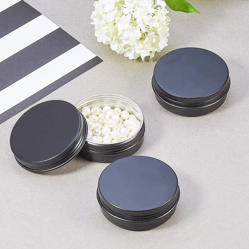 20Pcs Cream Jar Round Tin Cosmetic Lip Balm Containers Nail Craft Pot Refillable Bottle Screw Thread Lids Empty Aluminum Cans image 4