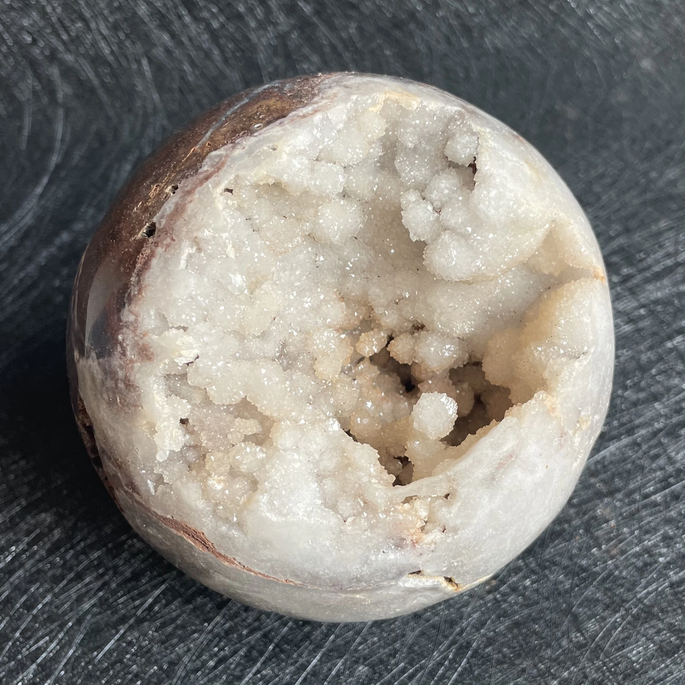 1299g Natural Amethyst Cluster Pink Sakura Agate Sphere Open Tooth Ball Decoration Polished Quartz Sphere Reiki Healing