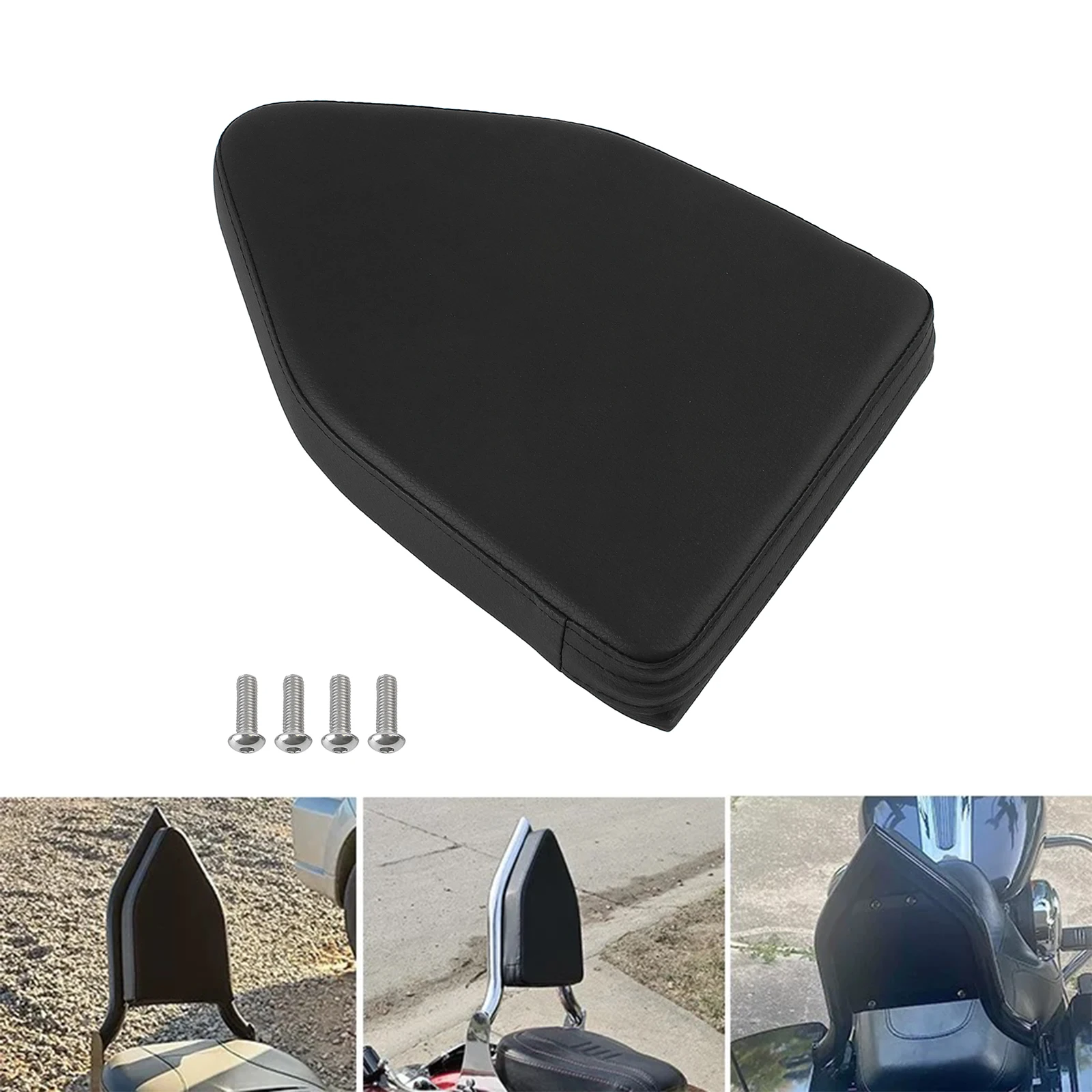 

Мотоциклетная подушка для спинки пассажира, съемная подушка для Harley Chopper Touring, Honda, Suzuki, универсальная