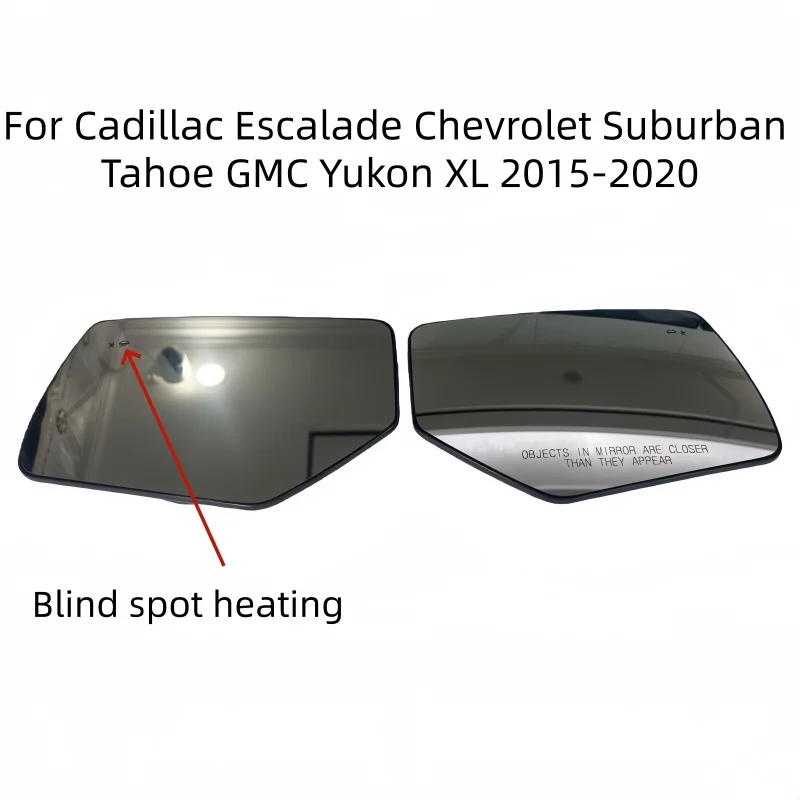 

For Cadillac Escalade Chevrolet Suburban Tahoe GMC Yukon XL 2015-2020 Heated Side Mirror Blind Spot Glass Lens with Turn Signal