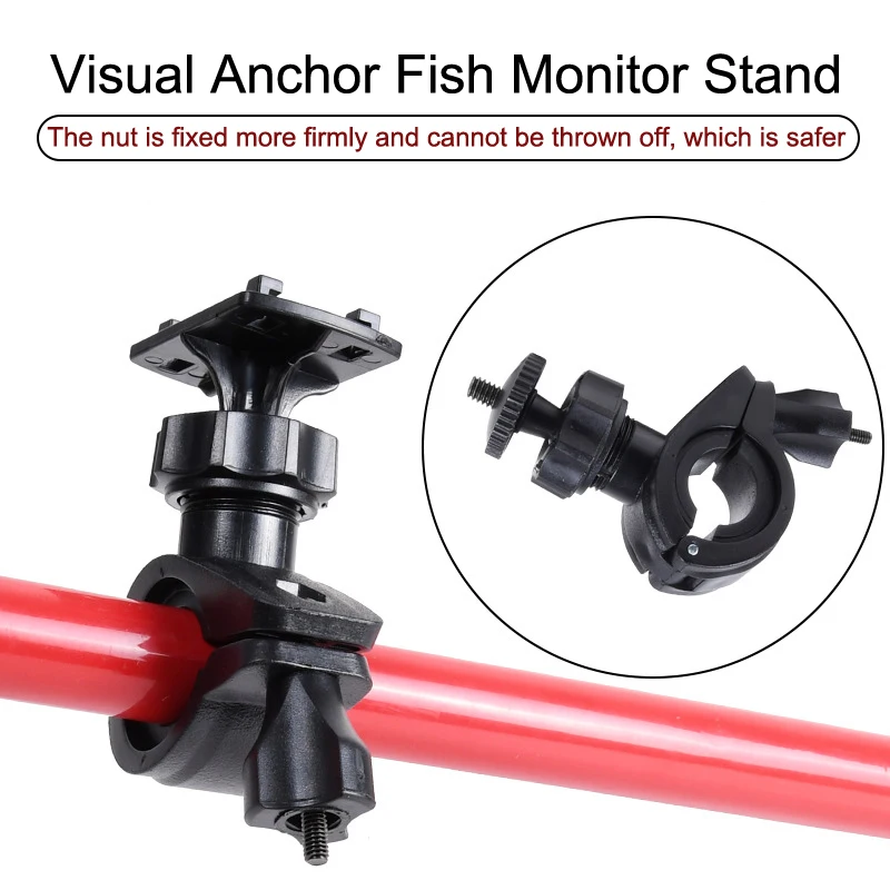 360 Degree Rotation Bike Bicycle Visible Anchor Fish Monitor Stand Smartphone Stand Fixed Monitor Stand Clamp Diameter 18-26mm