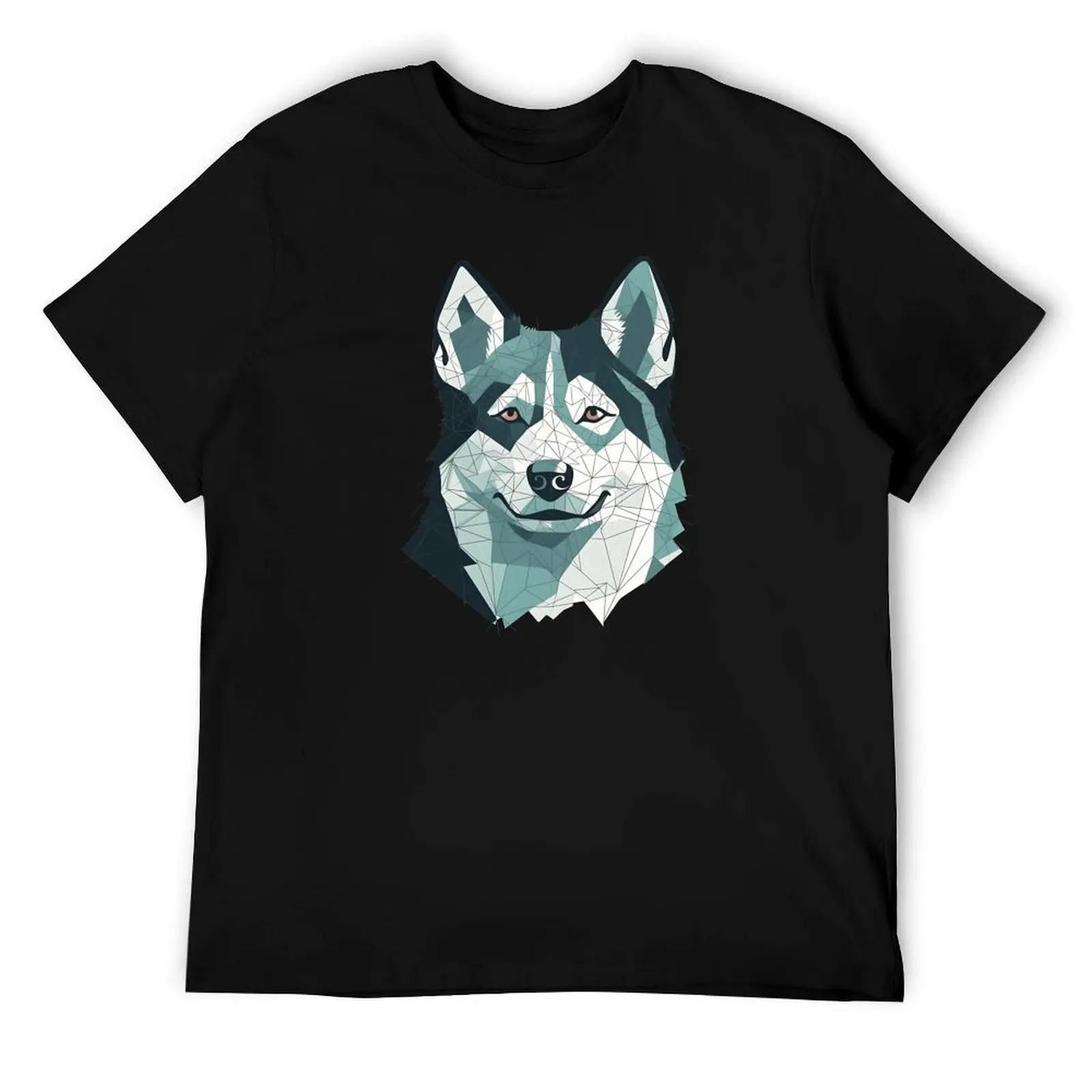 

Siberian Husky (Minimalist design) T-Shirt black cotton t-shirt plain for man package t shirts for man cotton T-Shirt