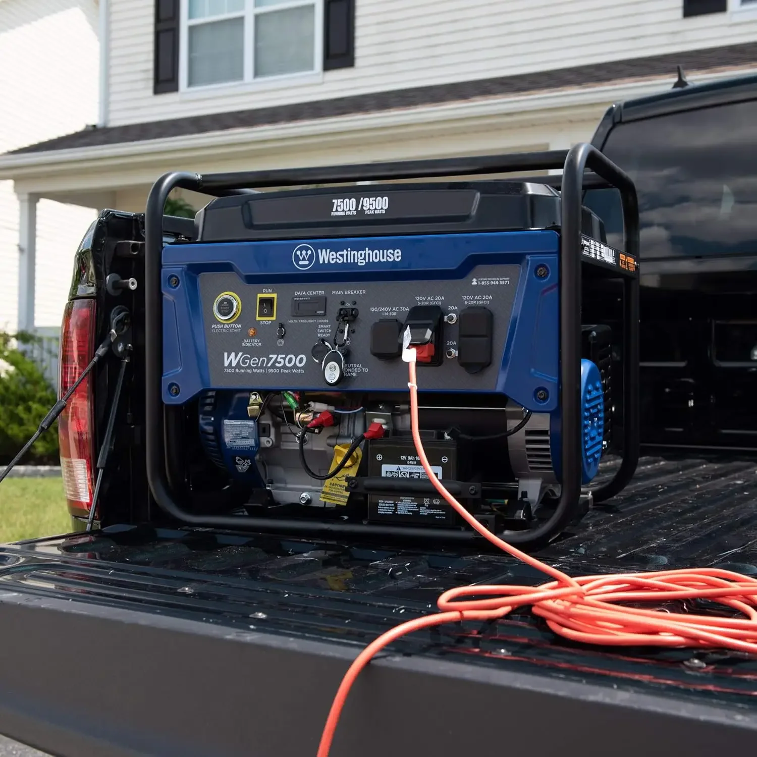 9500 Peak Watt Home Backup Generator, Outdoor Power Equipment with Remote Electric Start and Auto Choke for Emergencies