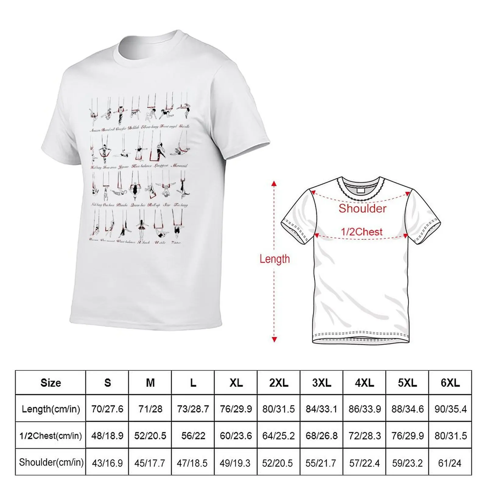 Complete Aerial Alphabet (trapeze) T-Shirt sports fans summer top men clothing