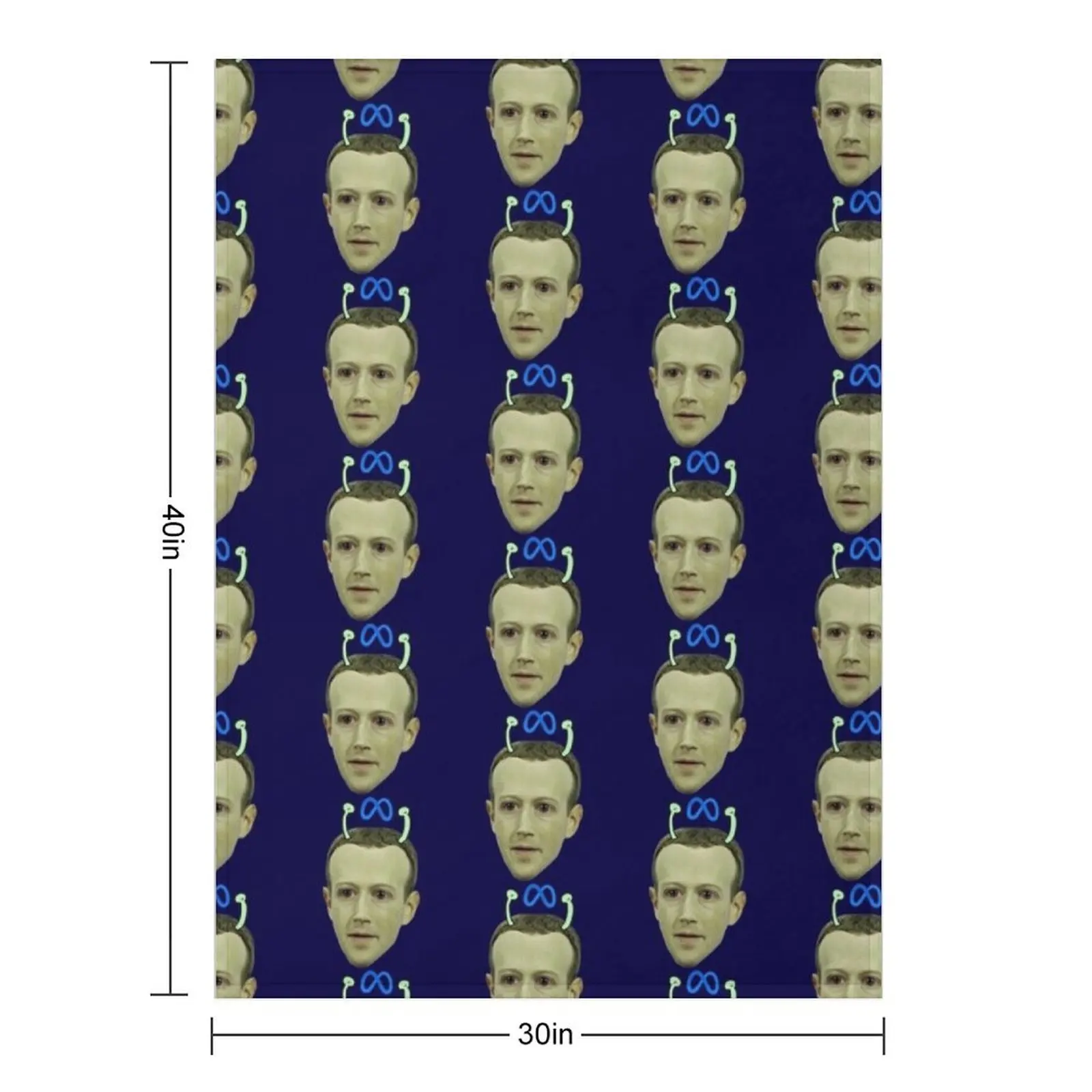 Alien Mark Zuckerberg Throw Blanket Sofa Quilt Quilt Heavy Thin Blankets