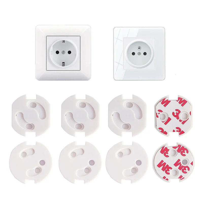 

vvocci Safe Lock 10pcs Baby Safety Electrical Security Plastic Cove Socket Protection Electric Shock Hole Care outlet cover