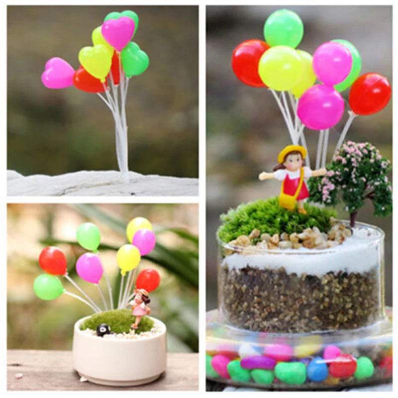 Miniatuur Sprookjesachtige Tuin Mini Ballon Poppenhuis Ambachtelijke Plant Pot Ornament Decor Speelgoed