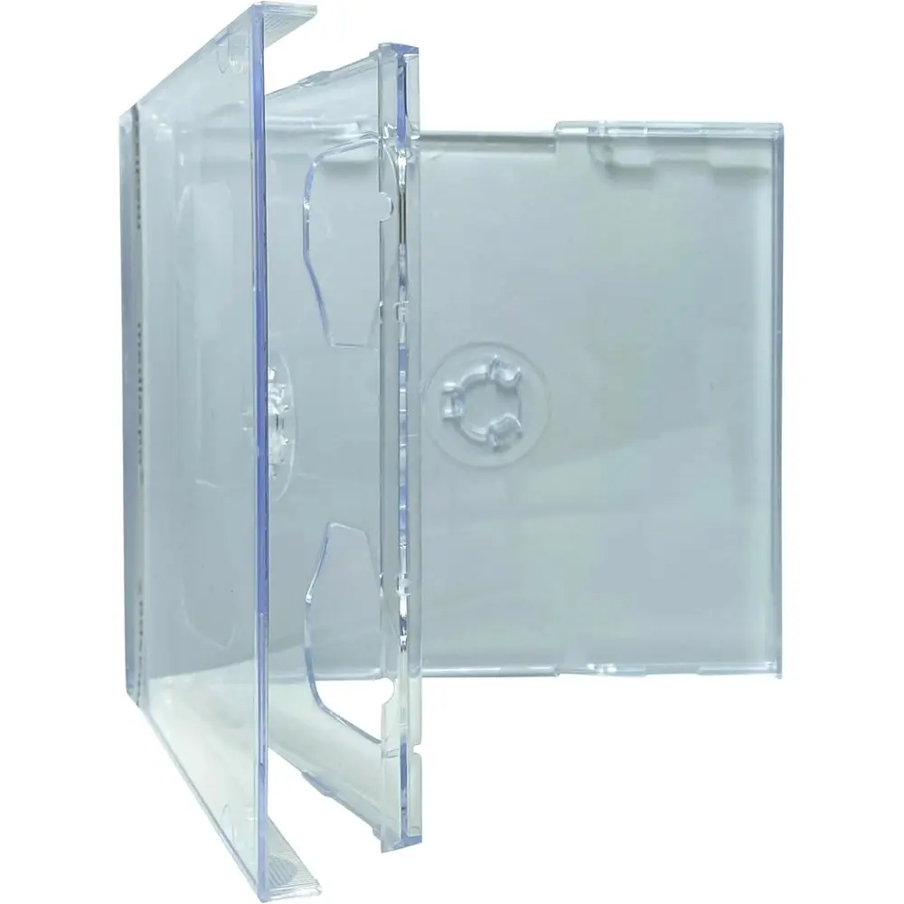 

Triple 3-Disc CD Case - Clear, Hub Back Tray, Multi-Disc Storage (Pack of 100)