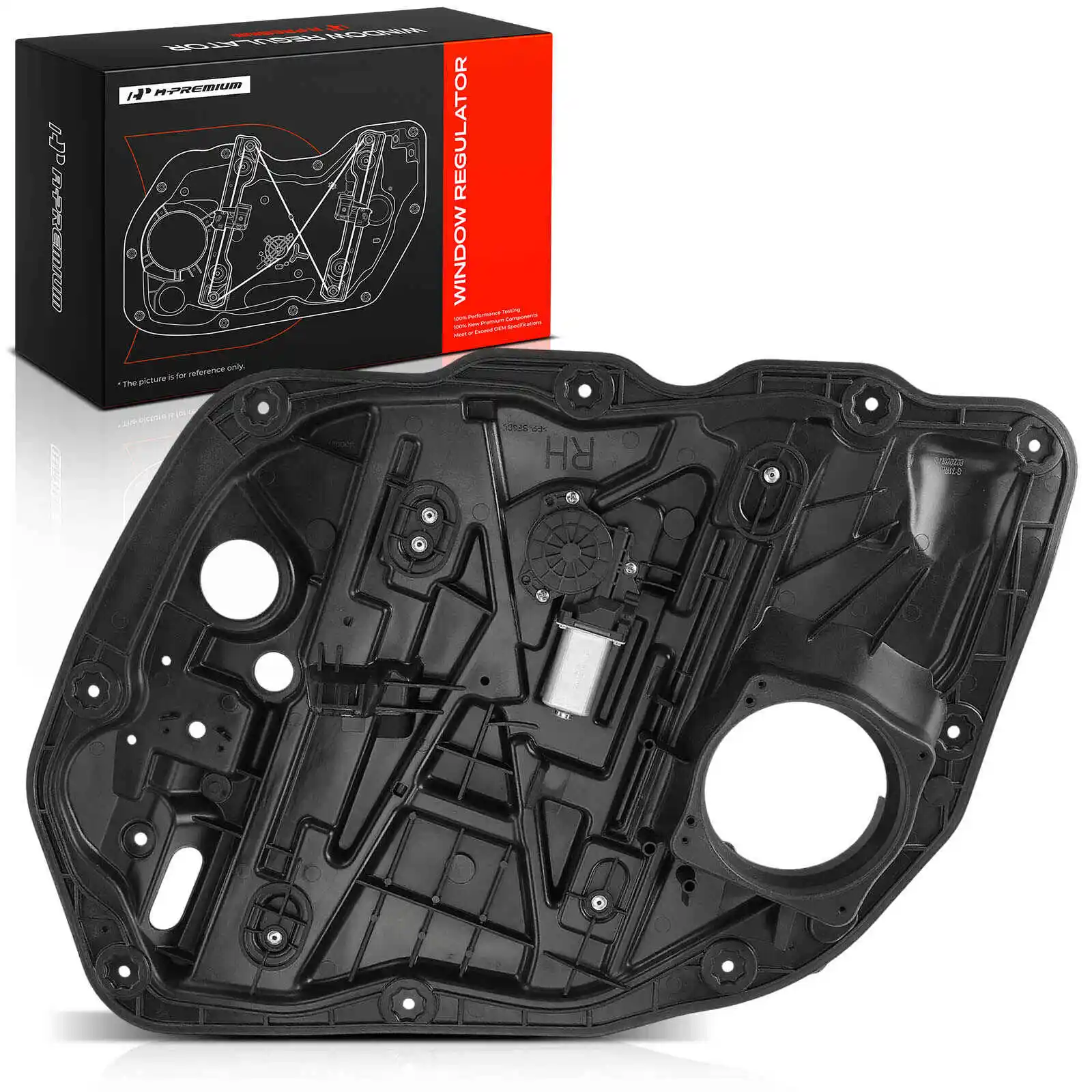 A-Premium Front Passenger Side Power Window Regulator with 2-Blade Motor Assy for Kia Optima 2014-2015