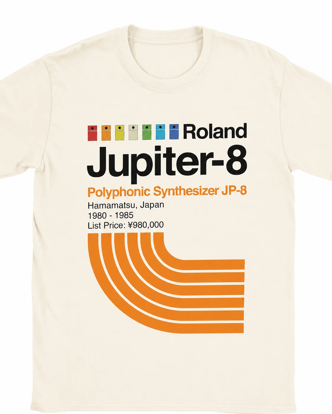 เสื้อยืดผู้ชายลาย Roland Jupit - Musical Instrument Synthesizer บทวิจารณ์และราคา