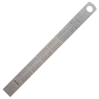 12pcs Deli 8461 15CM Stainless Steel Metal Straight Ruler Tool Precision Double Sided Measuring Tool Office Stationary Supplies