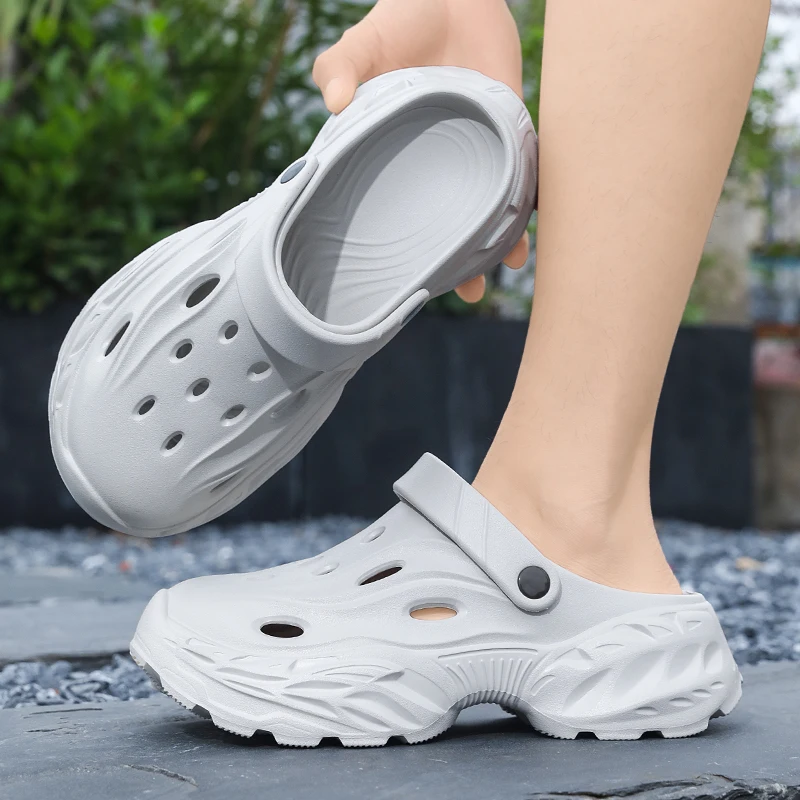 Sommer-Oberbekleidung für Herren und Damen, rutschfeste, geruchshemmende Zehensandalen mit dicker Sohle für Paare, lässige Strandpantoffeln – Detail 5