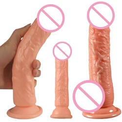 Gode à ventouse de styles multiples pour femmes, document de chair, grosse bite, stimulateur de jaune de mât féminin, jouets sexuels lesbiens, stimulateur clitoridien