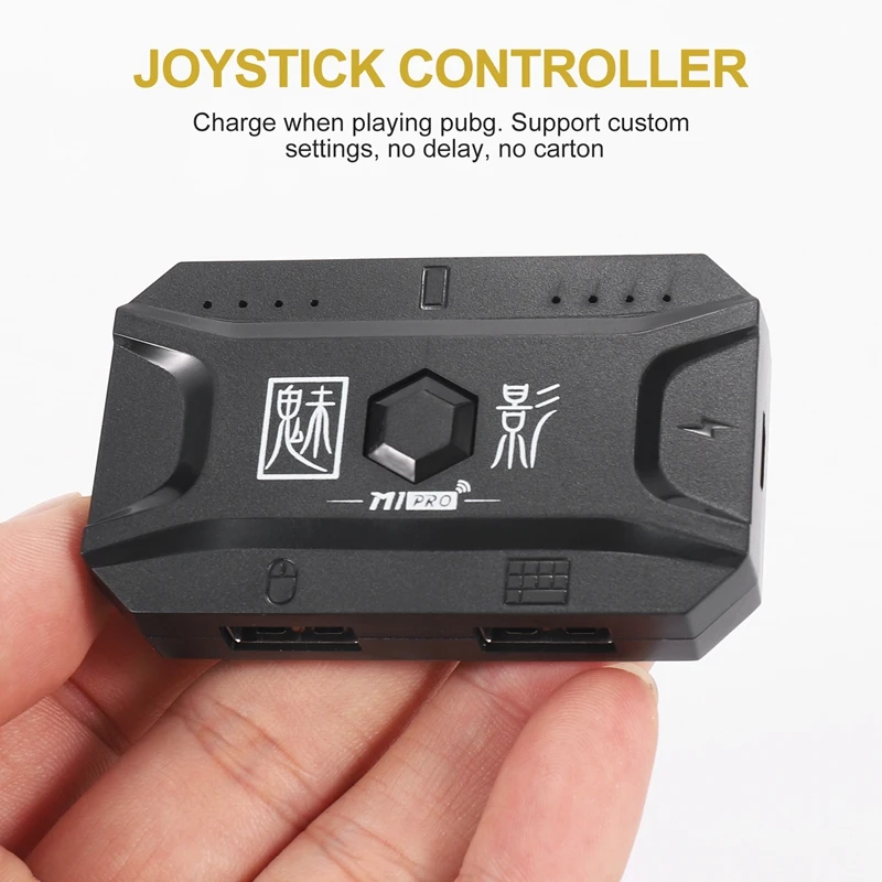 Conversor Gamepad Plug and Play, Controlador Móvel PUBG, Mouse Teclado para Jogos, Bluetooth 5.0, Adaptador Android para IOS