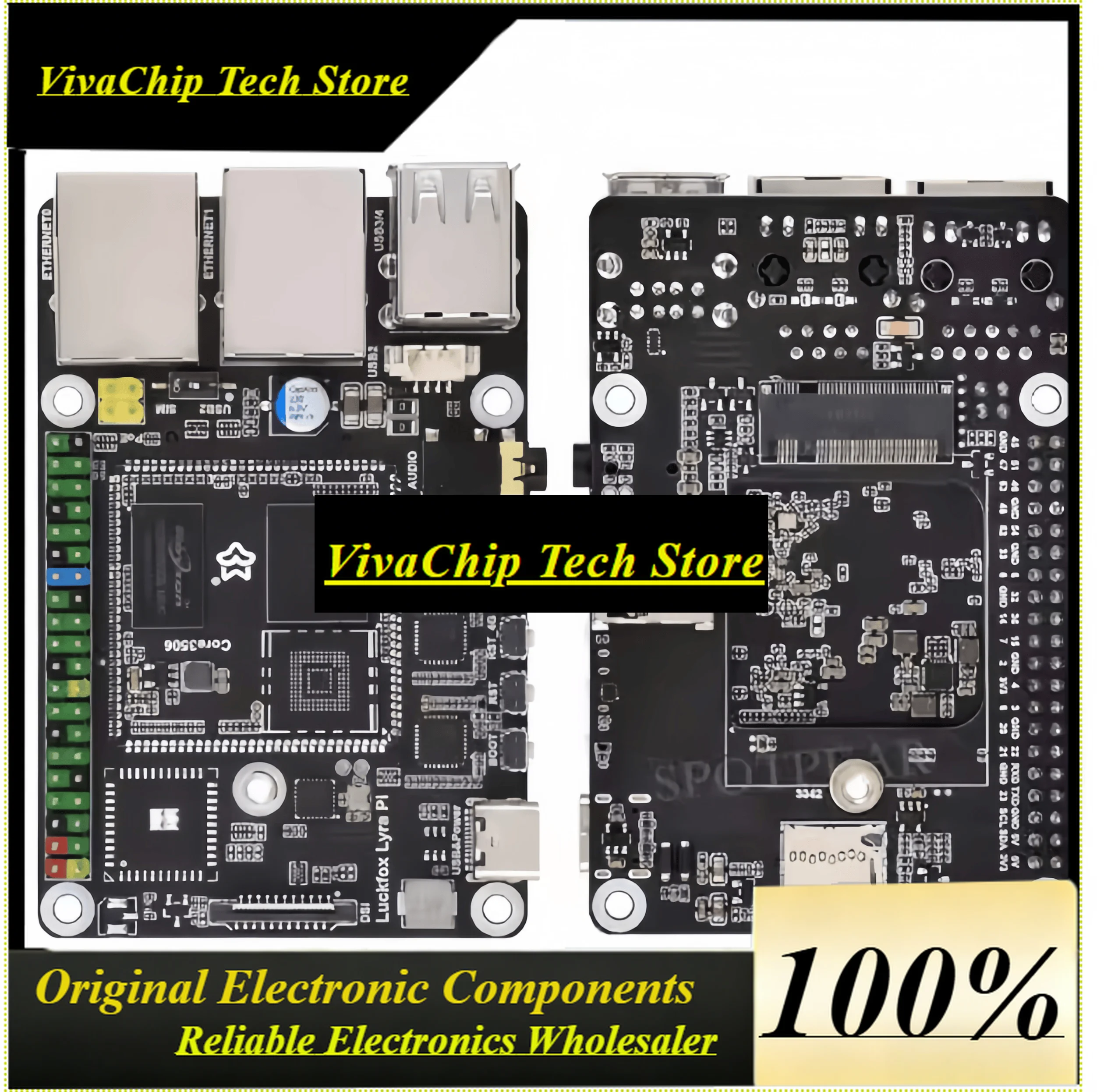 VivaCLuckfox Lyra Pi RK3506 Linux Development Board MIPI/DSI Display WIFI6/4G