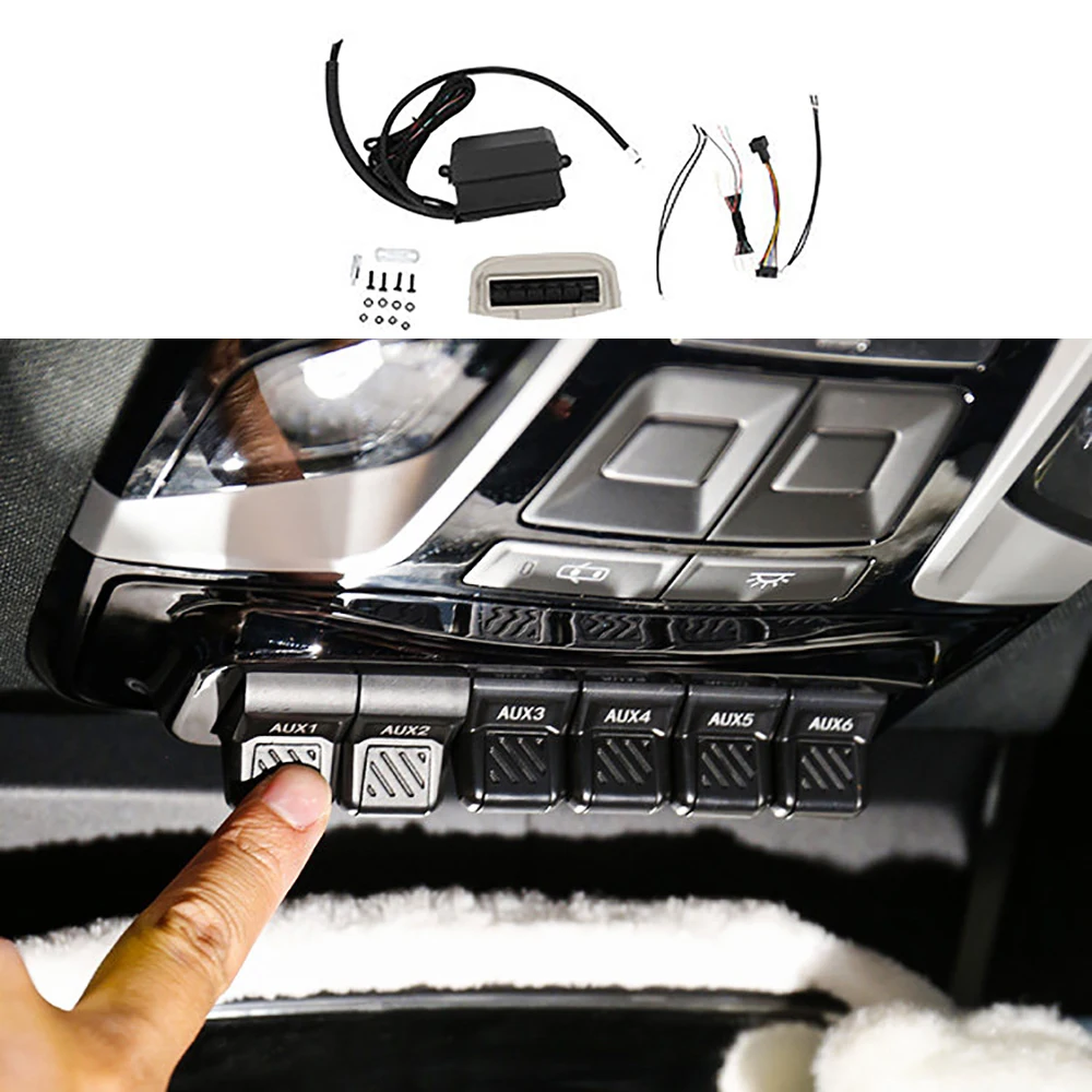 Modified Car Roof Six Way Integrated Switch Glasses Box Circuit Controller Fit for BAIC 212 T01 2024 2025 Car Airplane Switch