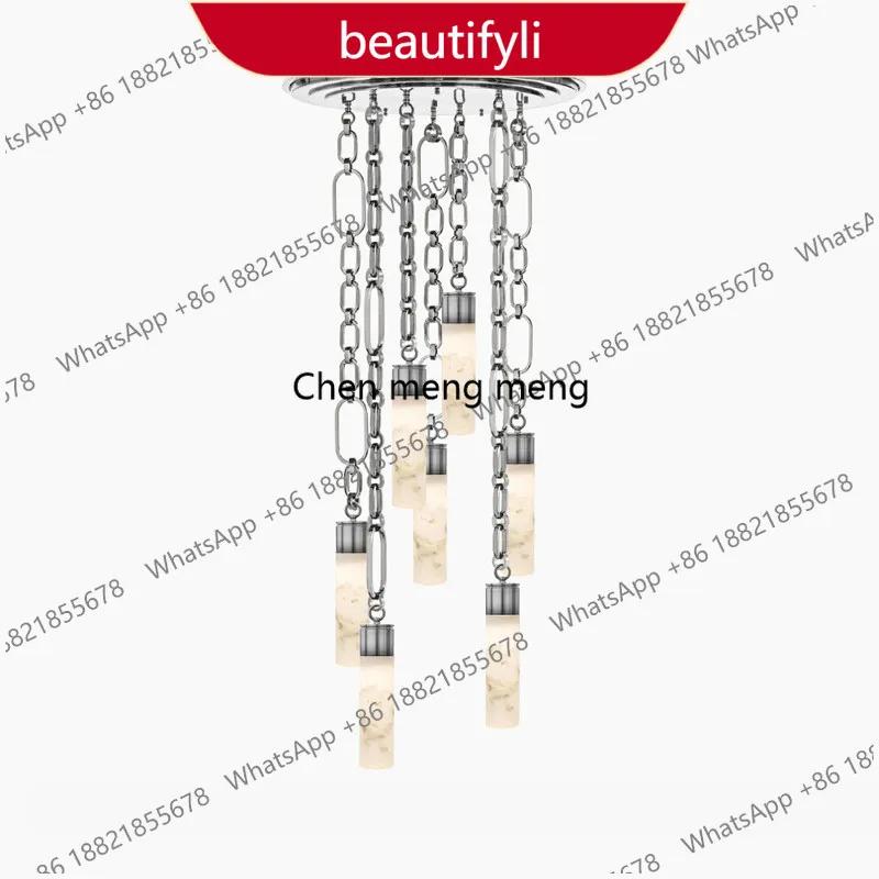 

Натуральная испанская мраморная люстра A38 для гостиной, простая и стильная, для столовой и спальни, полностью медные люксовые светильники.