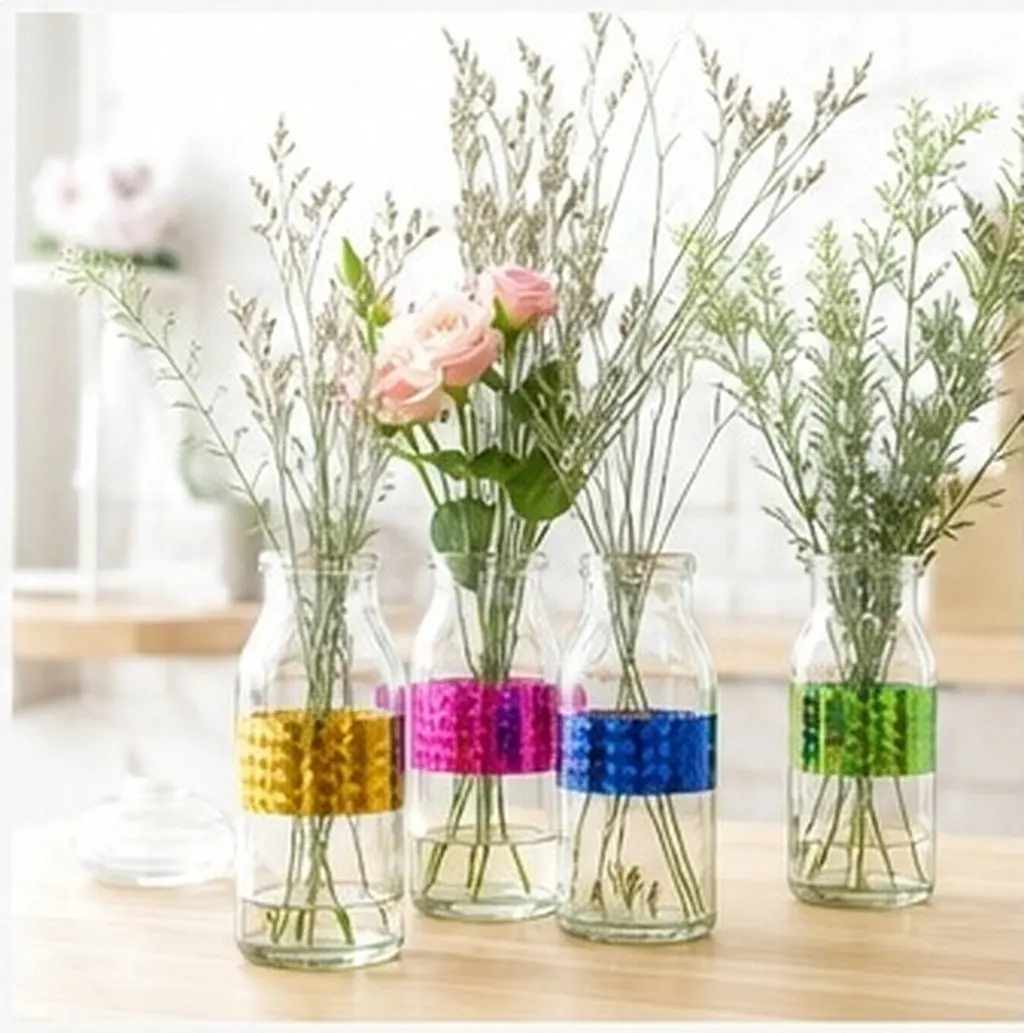 6 Rolls 25Mm Holographic Decorative Tape Colorful Shimmer Finish Easy Apply Remove No Residue Ideal for Planners Wrapping DIY
