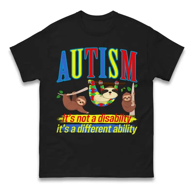 

Autism Is Not Disability Its Different Ability T Shirt Autistic Awareness Top