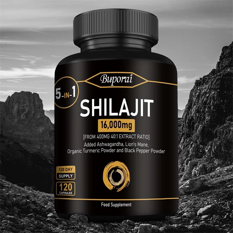 Himalaya Shilajit Capsule Original High in Trace Minerals for Energy,Muscle Strength&Immunity, Endurance for Adult