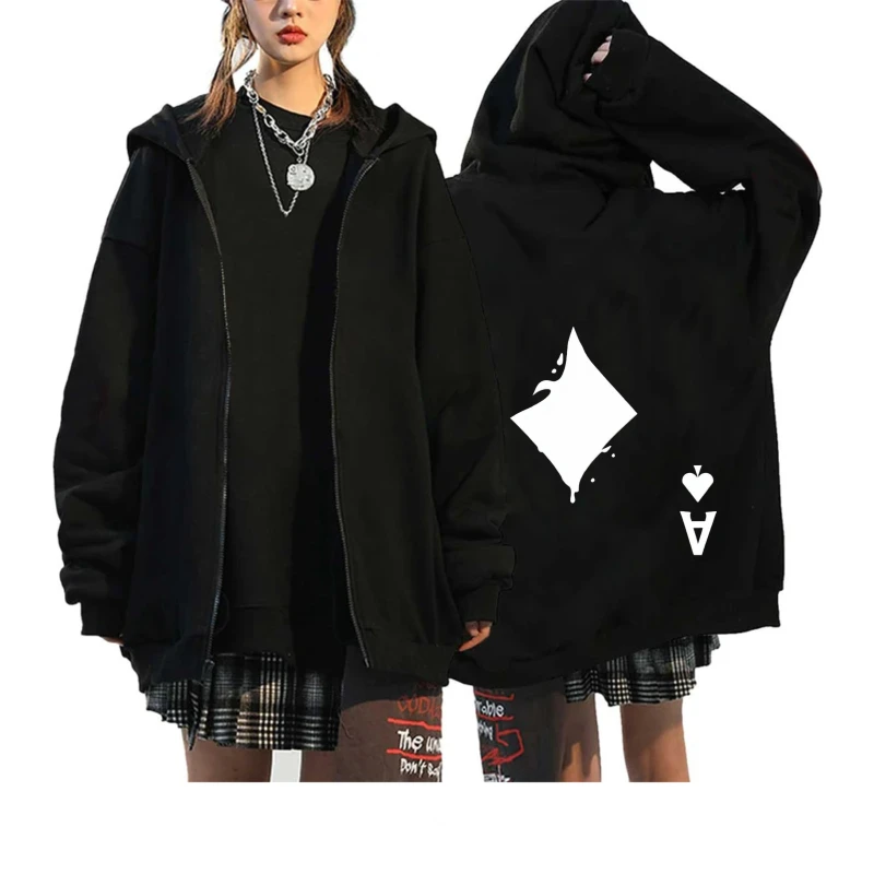 

Мужская куртка с капюшоном, черная, с принтом короны и буквой V, повседневная уличная одежда для повседневной носки и улицы