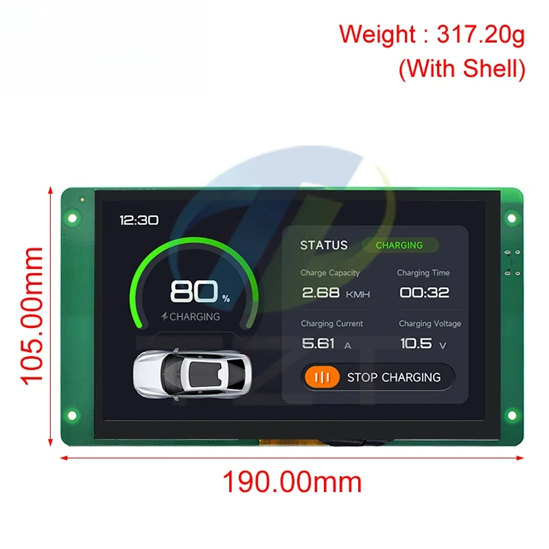 7.0인치 800x480 정전식 터치스크린 LCD 디스플레이, RGB 인터페이스 ESP32-S3 모듈, 내장 16MB SPI 플래시 및 8MB PSRAM 탑재