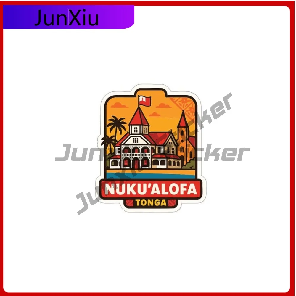 

Nukualofa Tonga City Sticker Decor Bumper Bodywork Motocross Waterproof Vinyl Decal Adventure Motorcycle Stickers Decals Custom