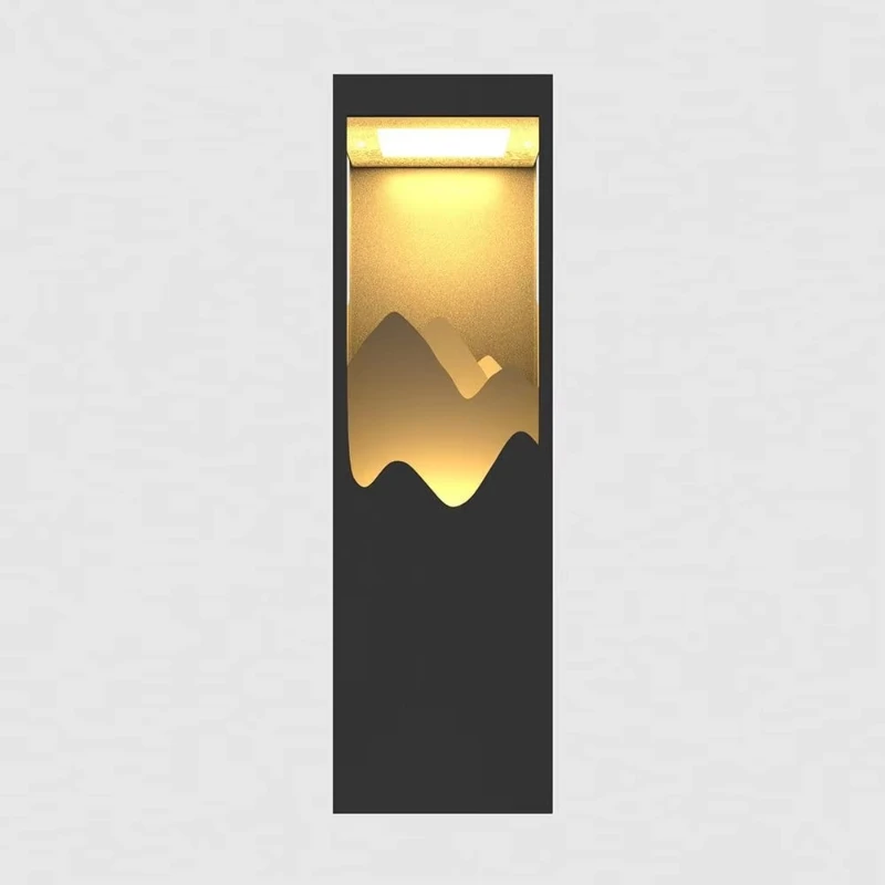 26 Modern Recessed Light Emitting Diode Outdoor Wall Light Layered Cuboid Design Stylish Lighting Wall Light