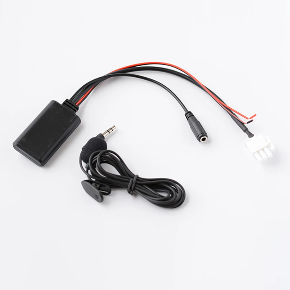 3 Pin AUX Audio Cable Adaptor For Honda Gold Wing GL1800 5-12V Handsfree MIC Music Motorcycle Receiver