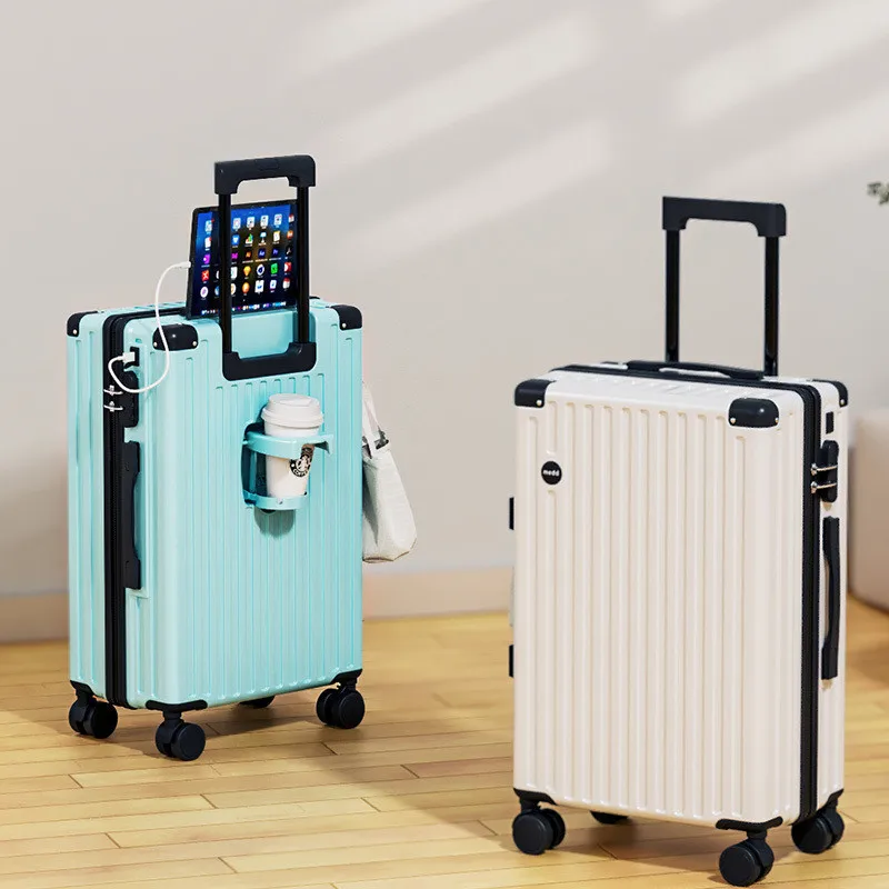 Multifunctional Trolley Bags for Boys and Girls Students Roller Suitcase 20 Inch Boarding Box 28 